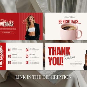 Canva Webinar & Masterclass Slide Deck Template Coaches Online Course Launch Coaching Sales Funnel Editable PPT PowerPoint Presentation