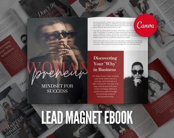 Canva Freebie Ebook Lead Magnet for Coaches Ebook Mini Guide Workbook Template Email Opt-In Funnel Online Course Growth Toolkit