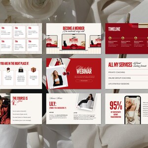 Canva Webinar & Masterclass Slide Deck Template Coaches Online Course Launch Coaching Sales Funnel Editable PPT PowerPoint Presentation