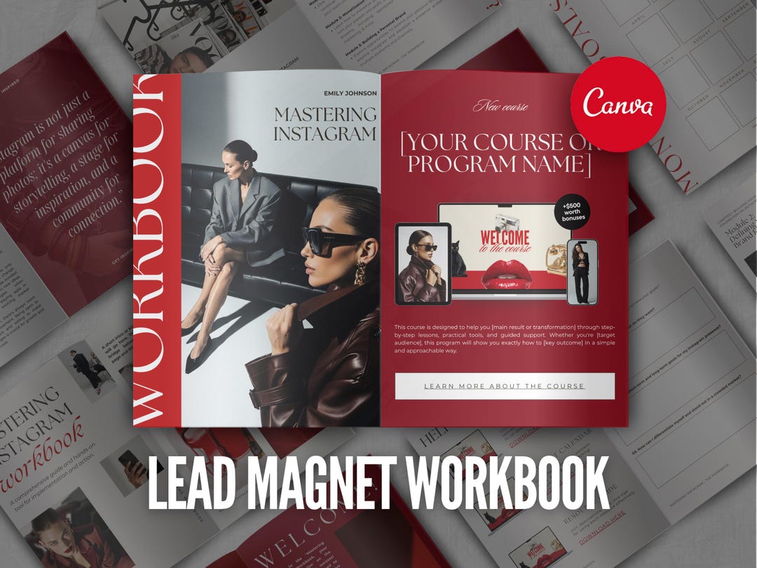 Canva Lead Magnet Workbook Freebie for Coaches Ebook Mini Guide ...