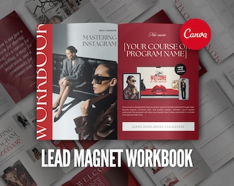 Canva Lead Magnet Workbook Freebie for Coaches Ebook Mini Guide Template Email Opt-In Funnel Online Course Growth Toolkit