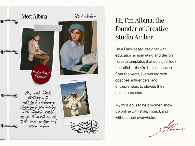 Canva Slide Deck Webinar & Masterclass Presentation Template Coaches Online Course Creation Coaching PPT PowerPoint Red Design image 14