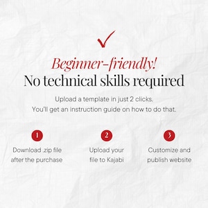 Kajabi Sales Page Bundle Template for Business Coaches High-Ticket Course Funnel, Checkout Waitlist Thank You Pages, Red Elegant Luxe Design image 15
