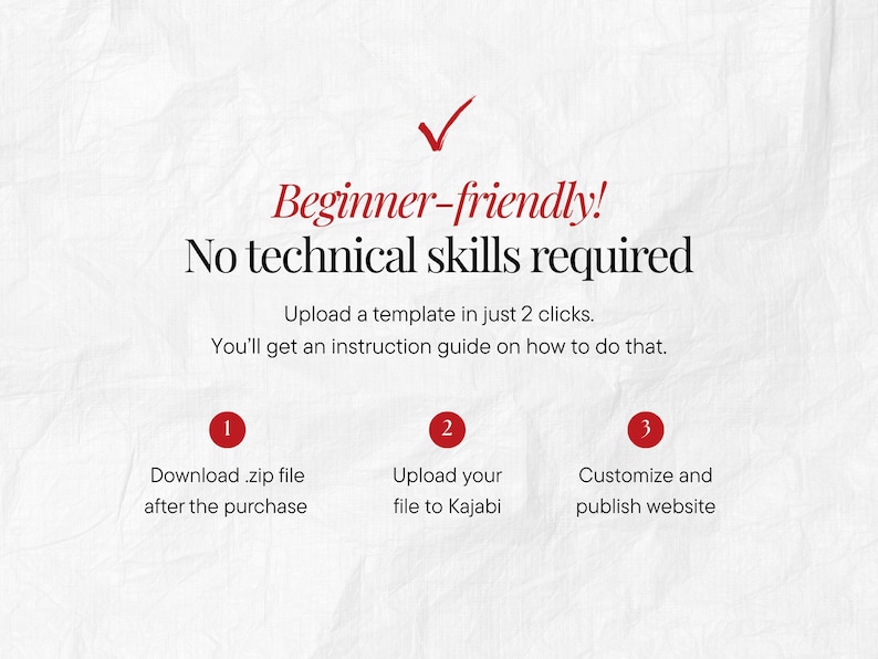 Kajabi Sales Page Bundle Template for Business Coaches High-Ticket Course Funnel, Checkout Waitlist Thank You Pages, Red Elegant Luxe Design image 15