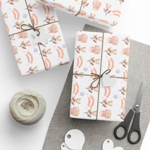 Hond Verjaardag Inpakpapier Hondenliefhebber Cadeaupapier Schattige Puppy Feestartikelen Hond Verjaardag Inpakpapier voor Huisdier Cadeau