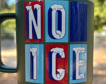 NO ICE Protest Sticker – High Quality Decal (2.85 x 3 in)