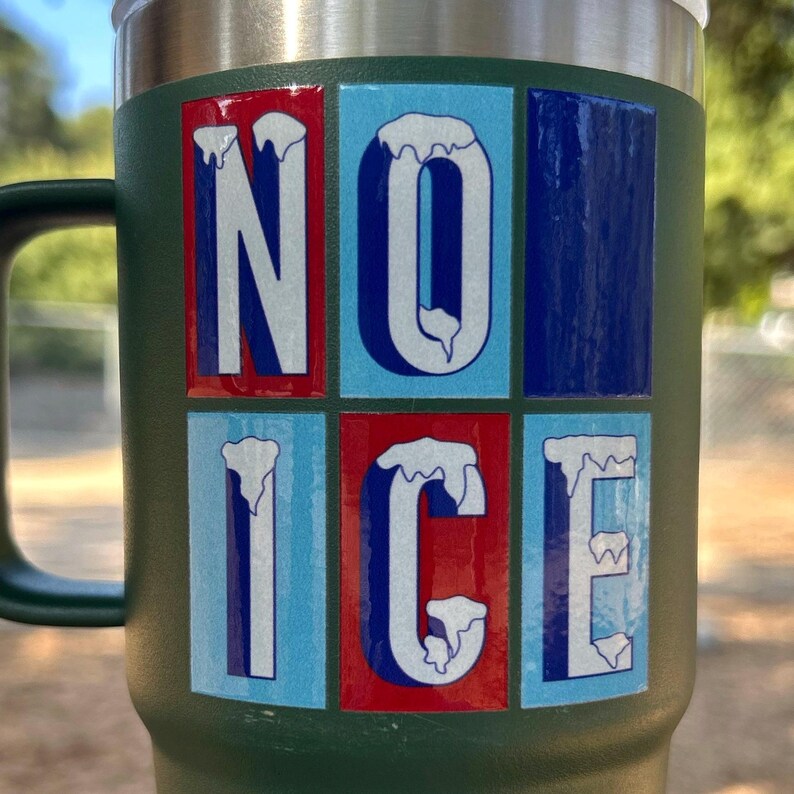 Ice No Label NO ICE Protest Sticker – High Quality Decal (2.85 X 3 In) - Etsy