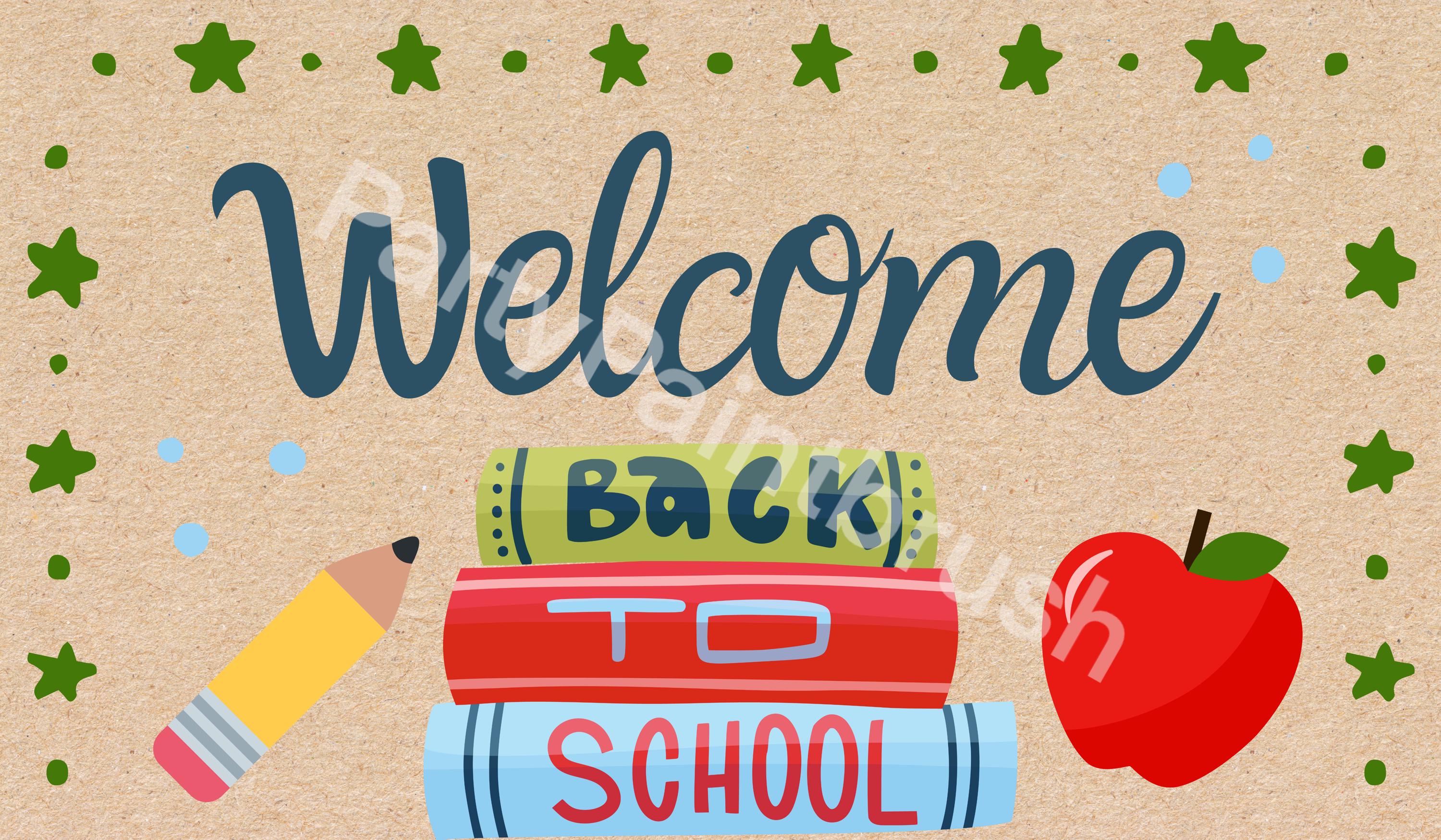 DIGITAL TEMPLATE, Custom Banner Template, Banner Template, Painted Banner Template, Back to school sign, classroom sign, homeschool room