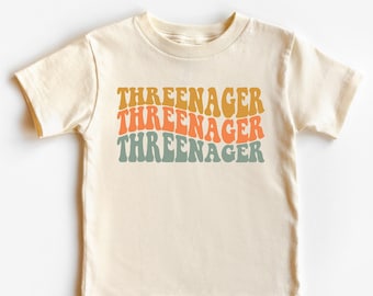 3rd Birthday Party Outfit, Threenager Girl Shirt, 3rd Birthday Shirt , Threenager Toddler Shirt , Third Birthday Toddler Gift
