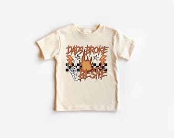 Daddy's Bestie Toddler T-Shirt, Boho Father's Day Gift