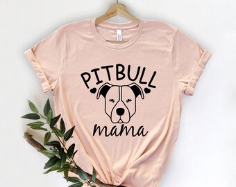 Koszulka Pitbull – luźna koszulka dla mamy psa z miękkiej bawełny