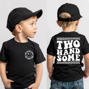 Two Handsome Birthday Shirt, 2nd Birthday Toddler T-Shirt, Second Birthday Baby Bodysuit, Boys Birthday Shirts