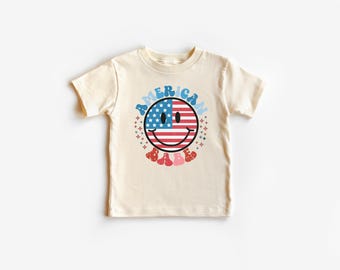 Toddler Patriotic Tee: All American Babe (4th of July, Memorial Day)