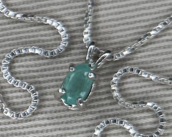 Certified Paraiba Tourmaline Necklace 0.30 Carat Sterling Silver Blue Green October Birthstone Jewelry Pendant PB56