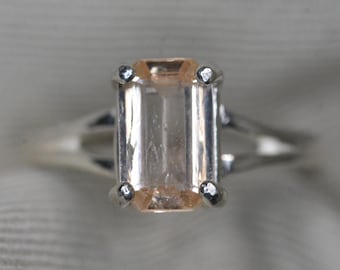 Certified Imperial Topaz Ring 1.94 Carats Natural Genuine Real Yellow November Birthstone Jewelry Sterling Silver Gift For Her IM2