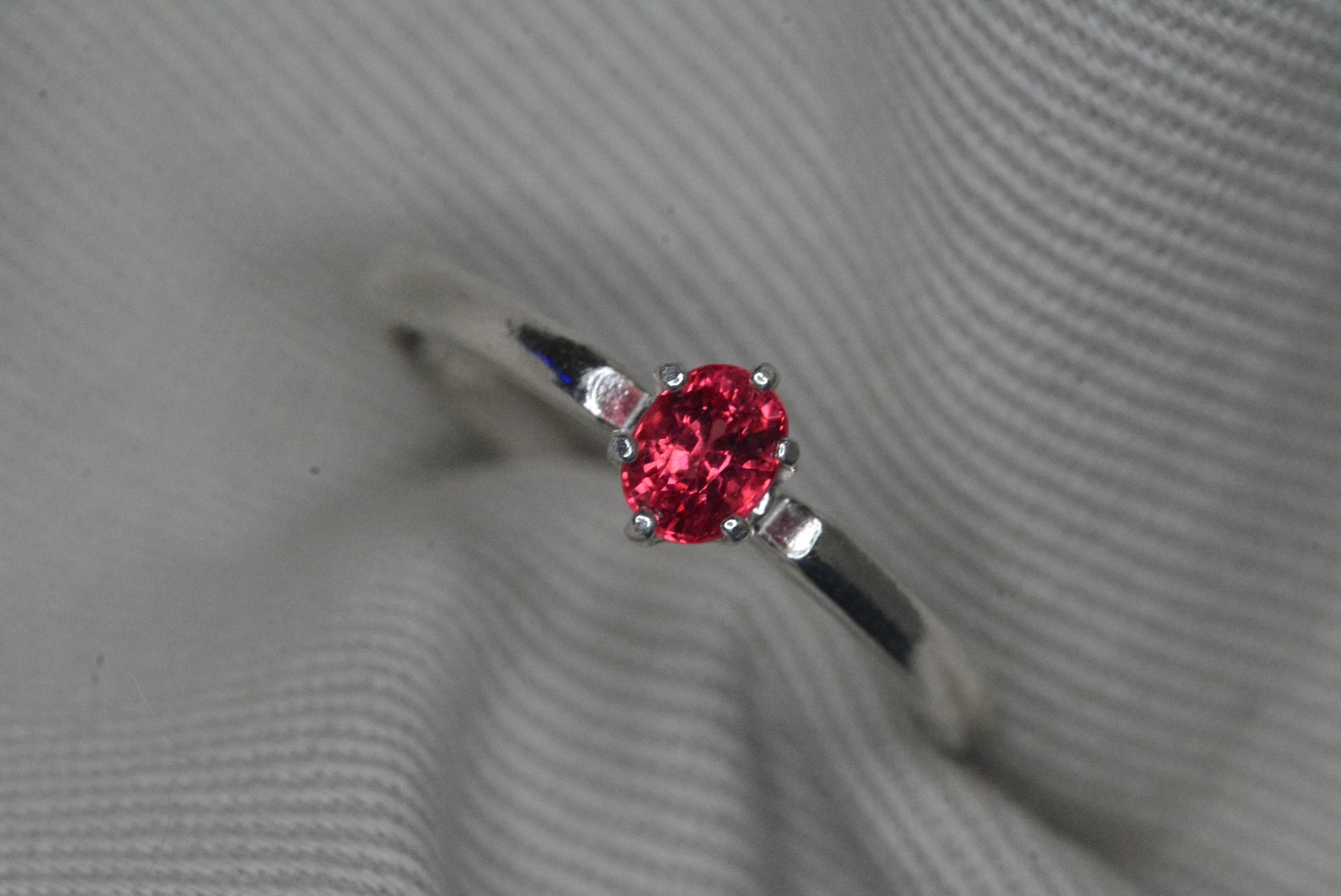 Real Blue Spinel Rings Certified Rare Red Spinel Ring 0.37 Carat Solitaire Real Genuine ...