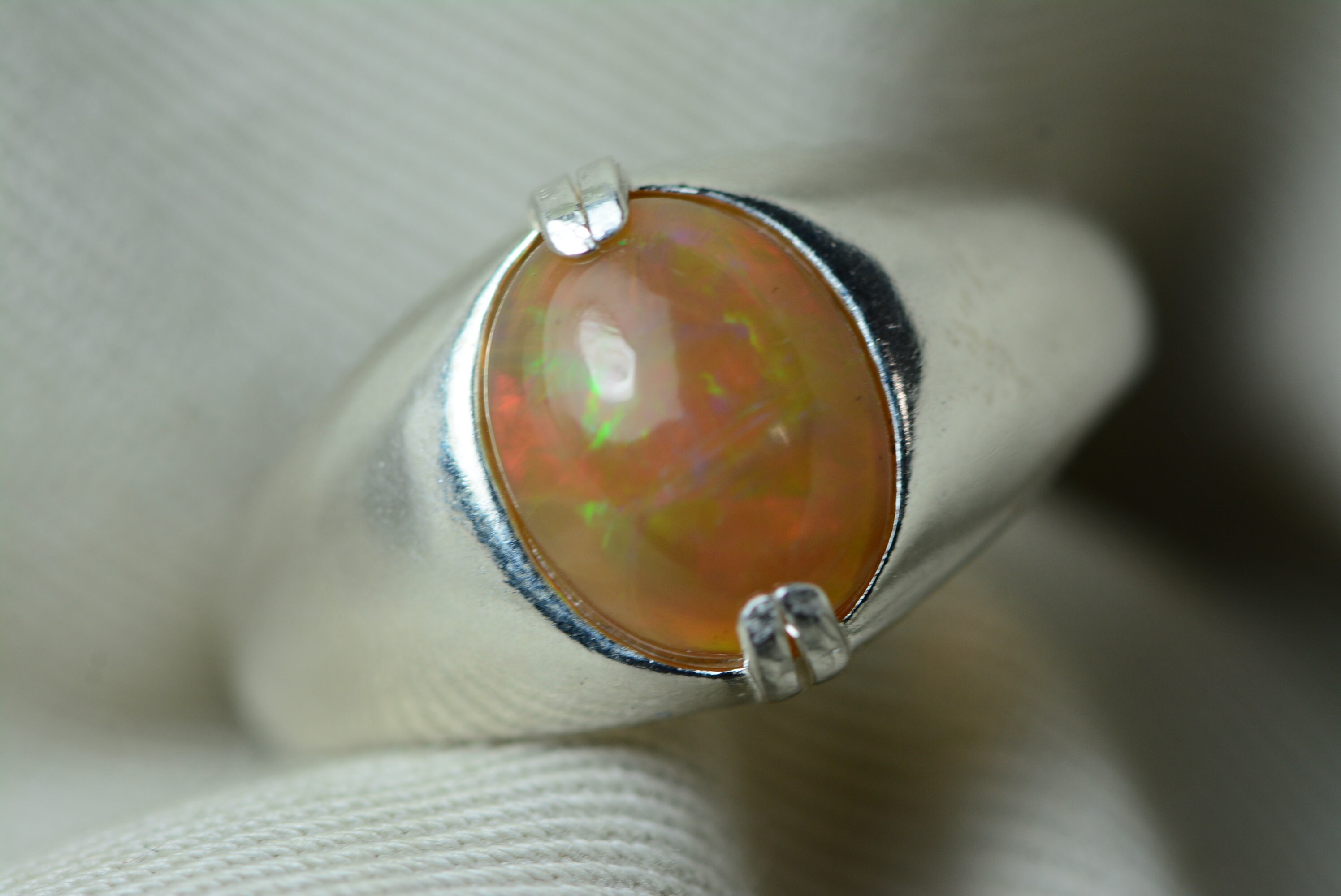 Mens Certified Opal Ring 2.29 Carats Mans Ring Sterling Etsy UK