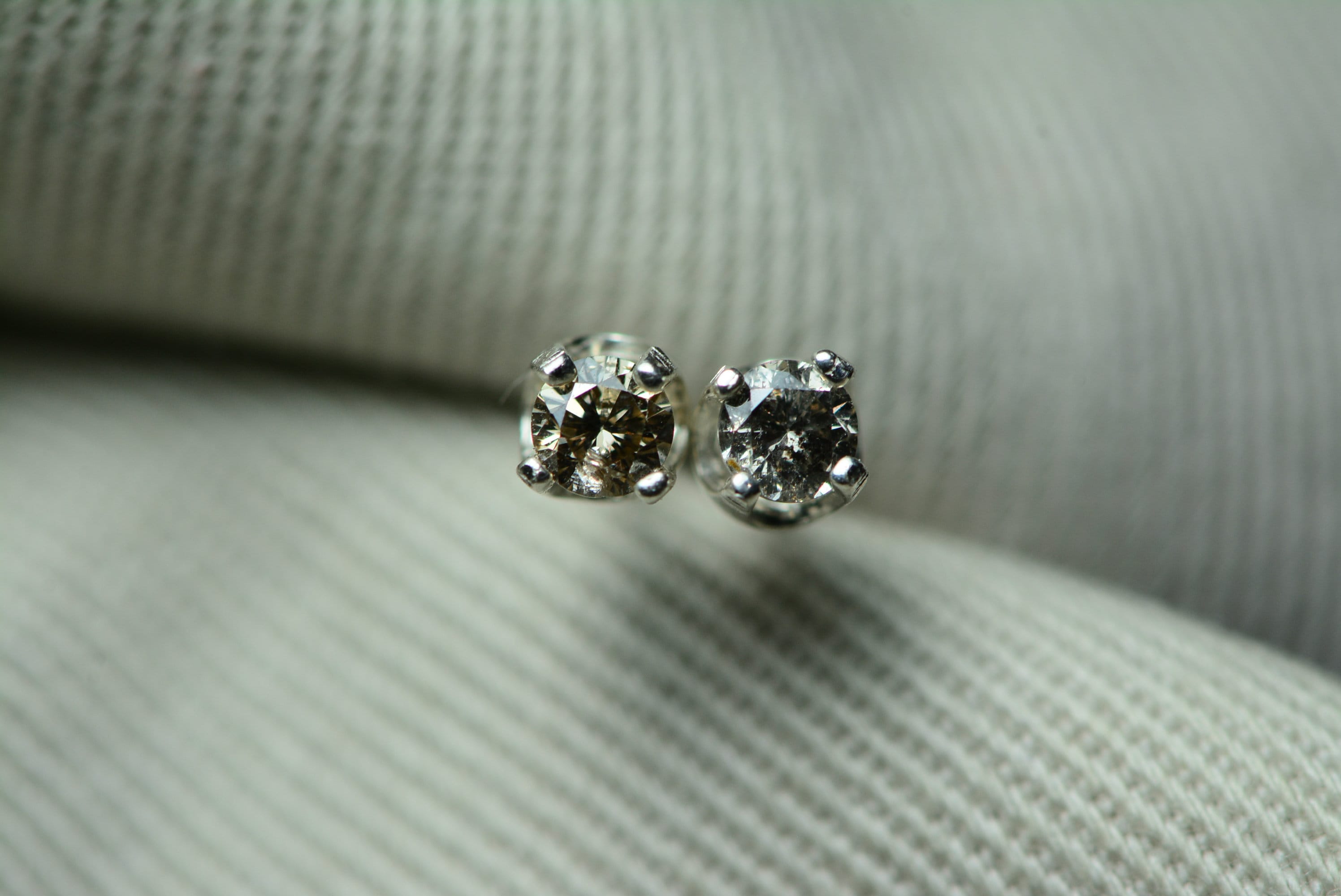 Champagne Brilliant Cut Diamonds - Modern Rustic Diamond