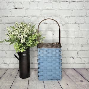 Wall Basket-Handwoven Basket-Primitive Style Basket