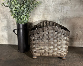 Napkin Basket / Table Top Basket / Handwoven Basket