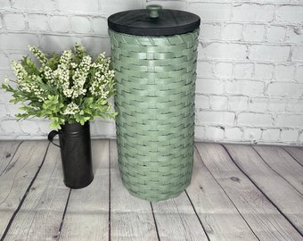 Reserved for MorgieBee's Crafts-Toilet Paper Basket-Toilet Paper Holder-Sage green