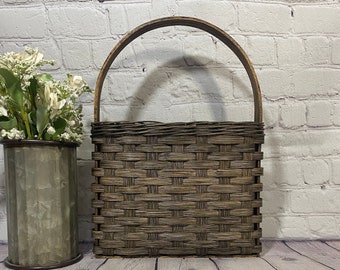 Door Basket-Wall Basket-Handwoven Basket-Primitive Style Basket