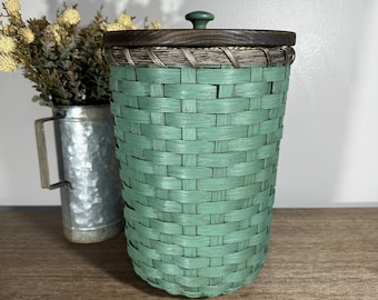 Waste Basket / Storage Basket / Handwoven Basket / Round Basket