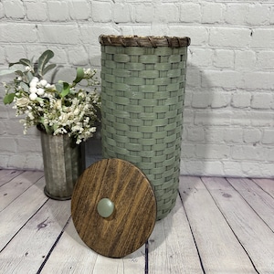 Toilet Paper Basket-Toilet Paper Holder-Sage green