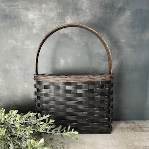 Door Basket-Wall Basket-Handwoven Basket-Primitive Style Basket