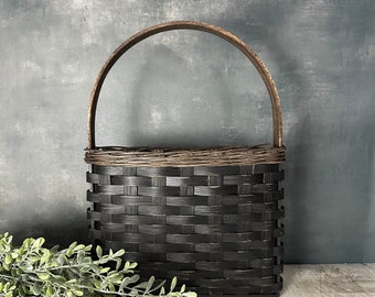 Door Basket-Wall Basket-Handwoven Basket-Primitive Style Basket