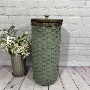 Toilet Paper Basket-Toilet Paper Holder-Sage green