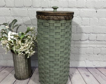 Toilet Paper Basket-Toilet Paper Holder-Sage green