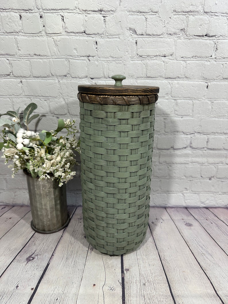 Toilet Paper Basket-Toilet Paper Holder-Sage green