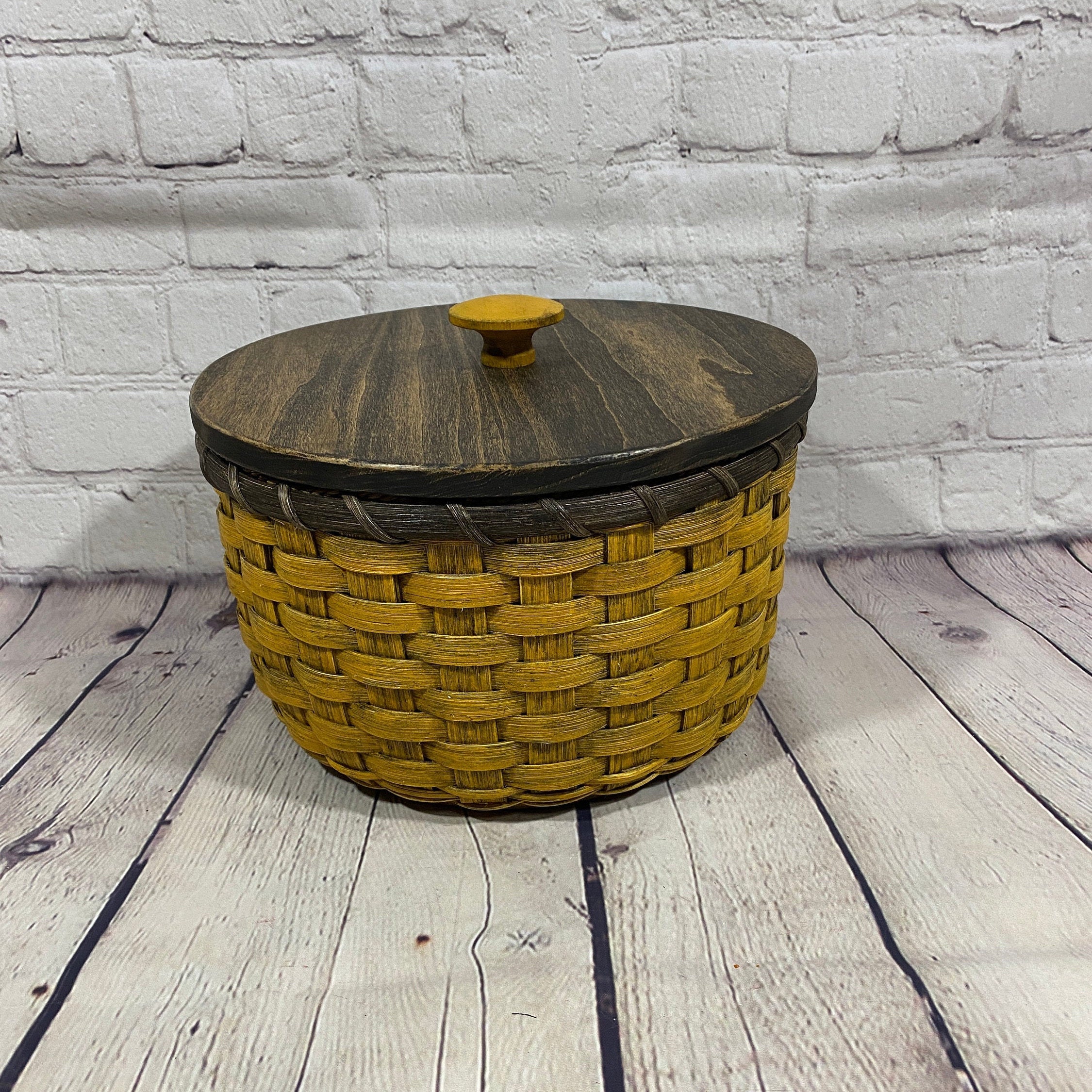 Aufbewahrungskorb-Papierteller Korb-Runder Korb-handgewebter | Etsy