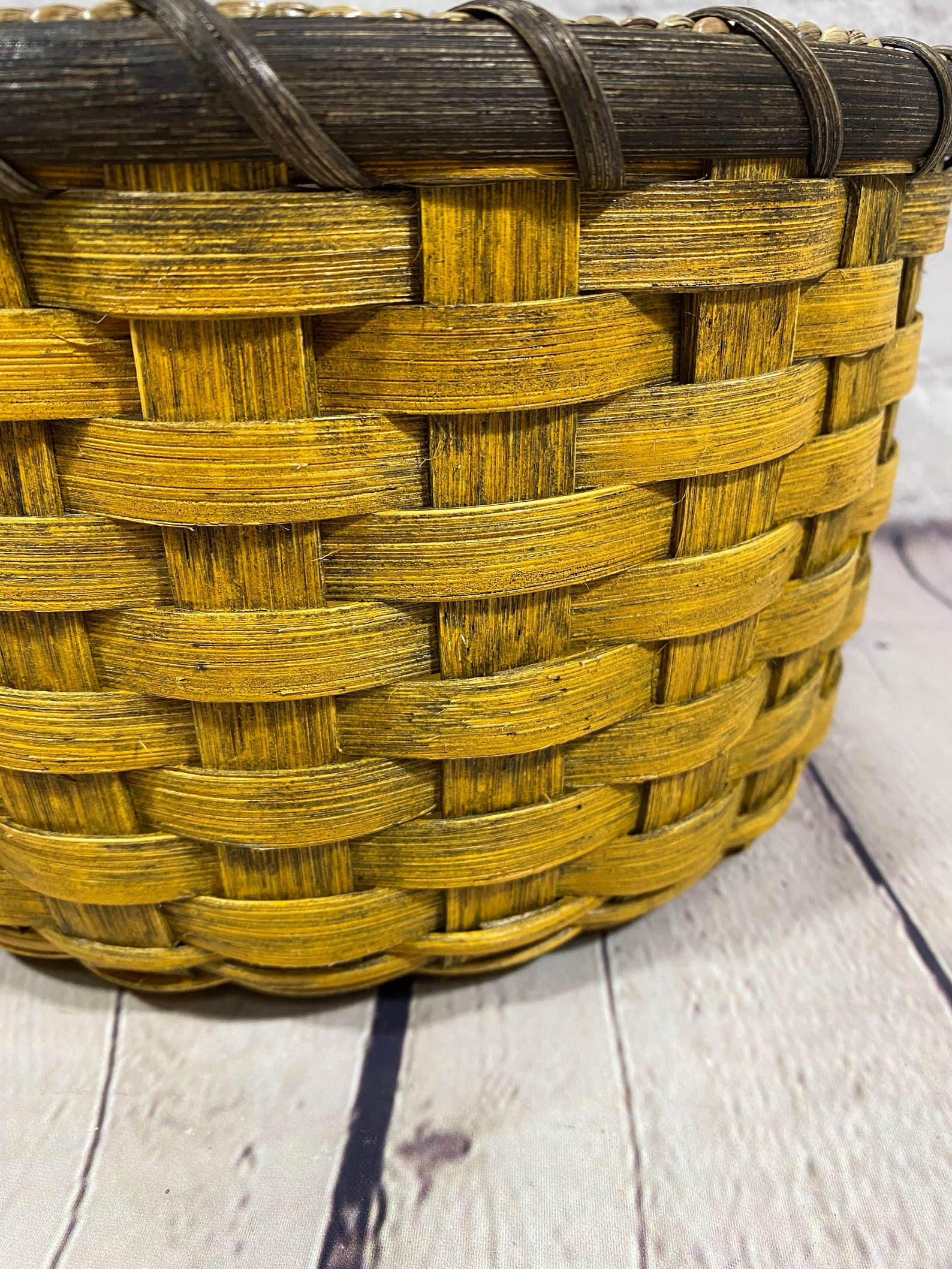 Aufbewahrungskorb-Papierteller Korb-Runder Korb-handgewebter | Etsy