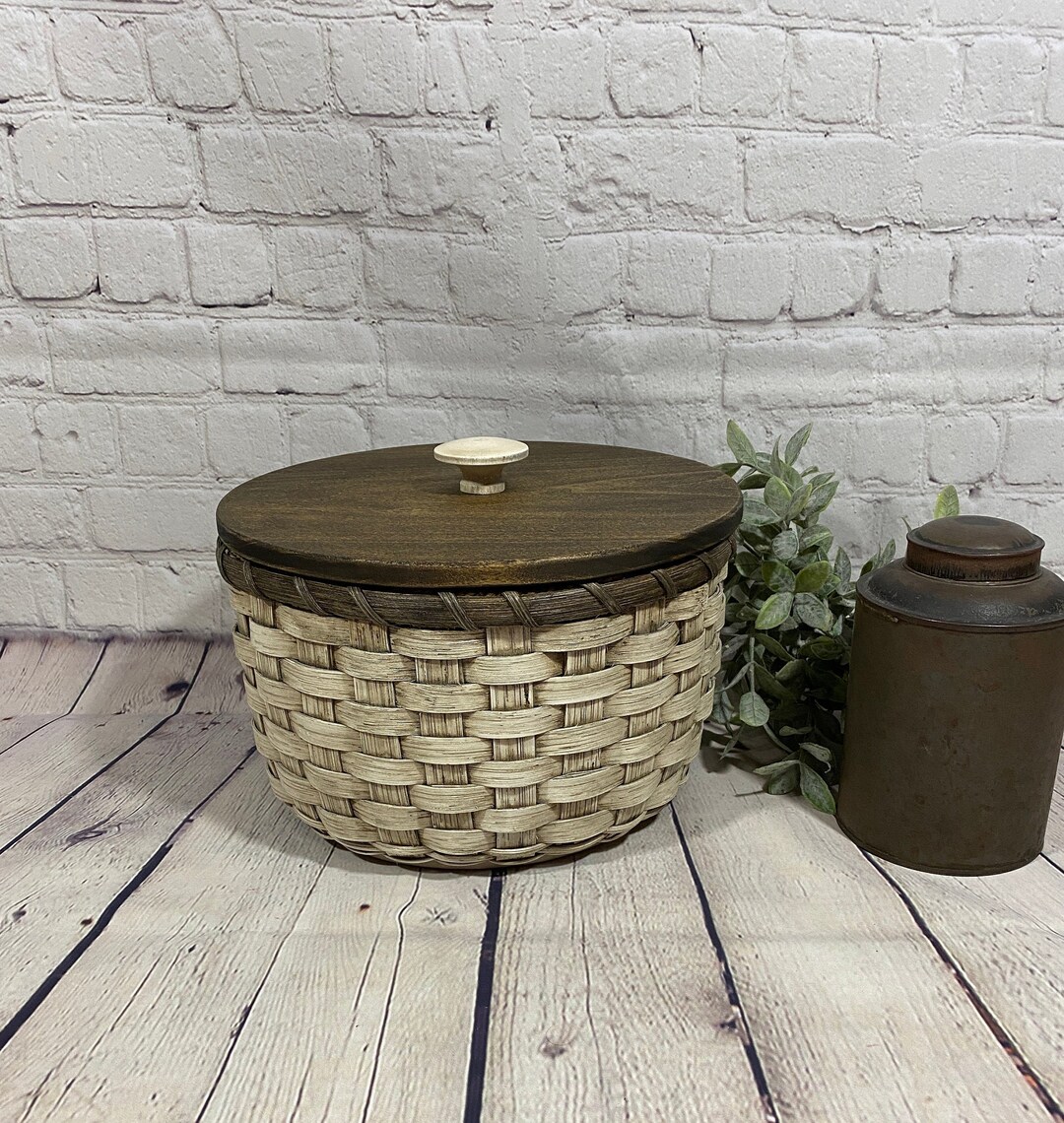 Storage Basketpaper Plate Basketround Baskethandwoven Etsy