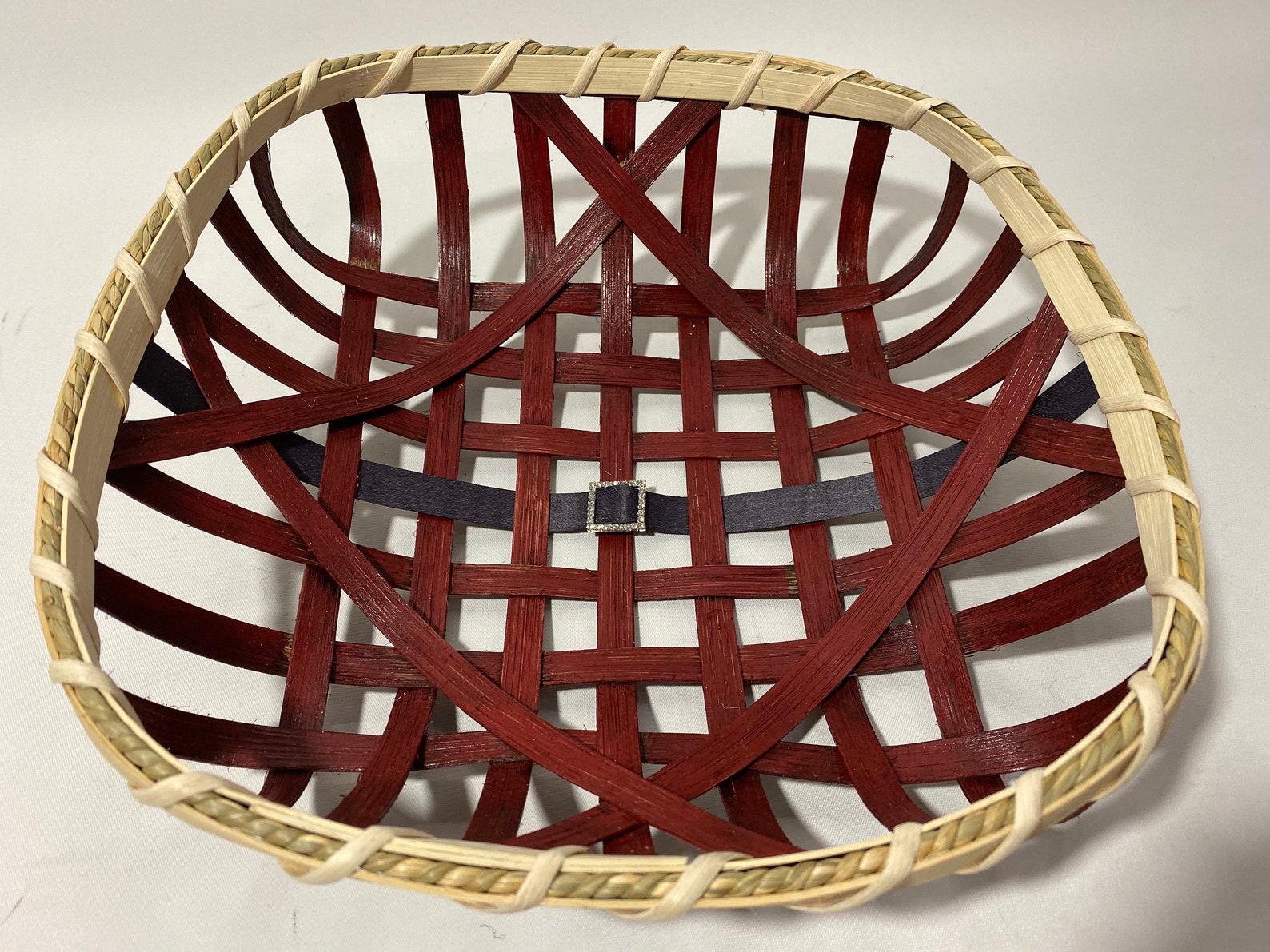 Small Tobacco Basket 12 x 12Handwoven /Santa Etsy