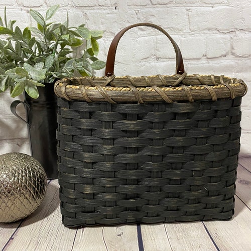 Mail Basket / Wall Basket / Handwoven Basket Etsy