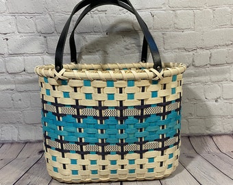 Shopper's Tote-Basket / Handwoven Basket