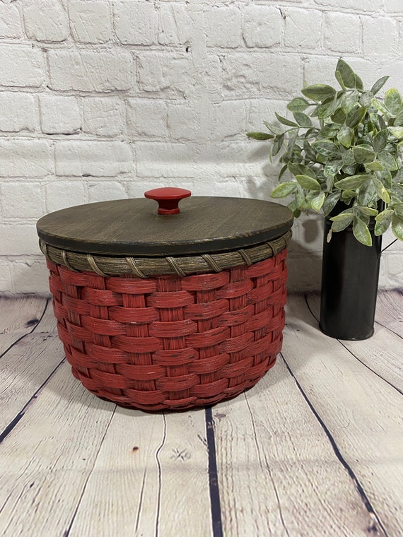 Storage Basketpaper Plate Basketround Baskethandwoven Etsy
