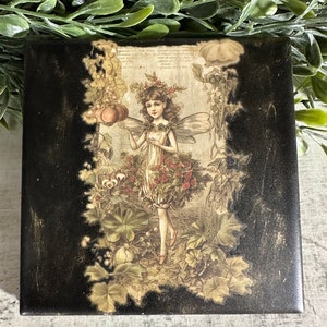 Ceramic Coasters -Woodland Fairy-Set of 4