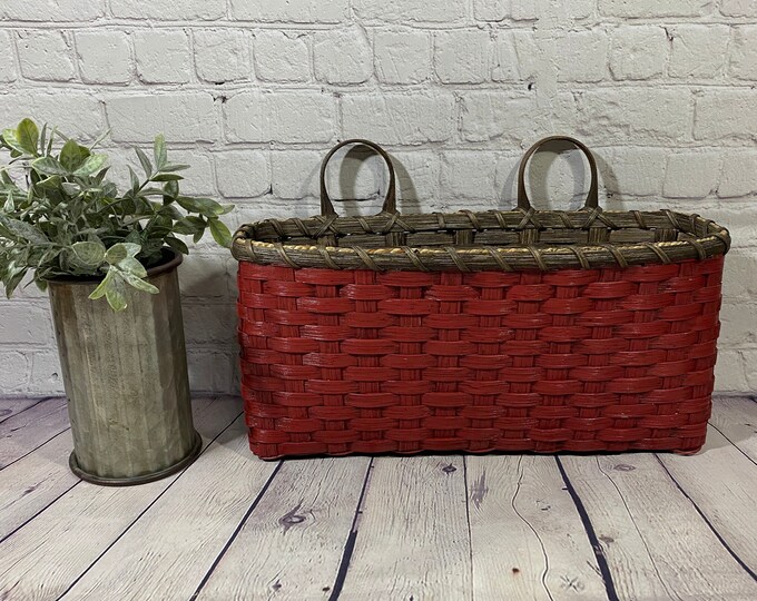 Large Wall Basketwall Decor Handwoven Basketprimitive Style Etsy
