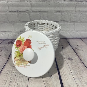 Trinket Basket-Small Storage Basket-French Vintage