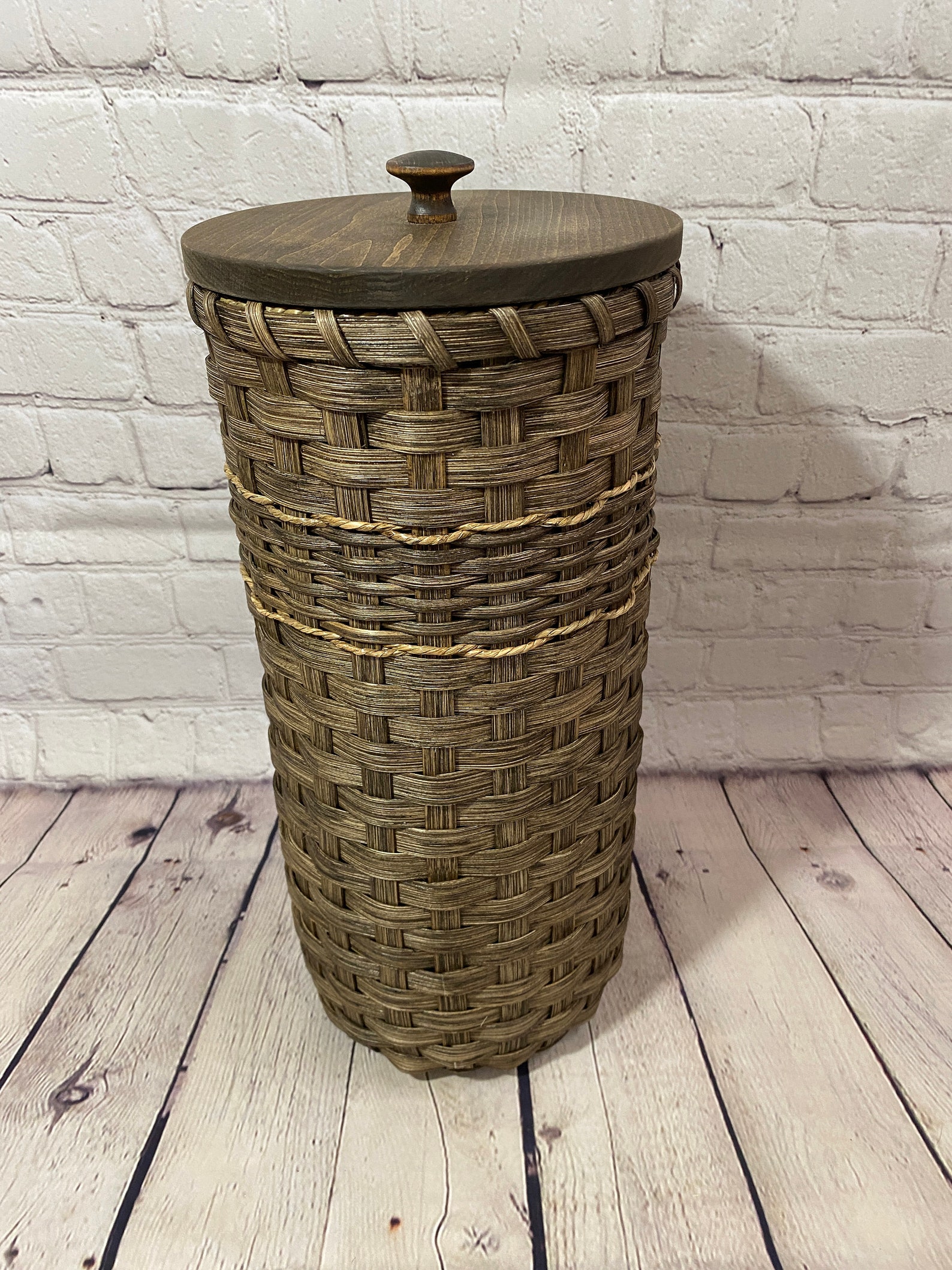 Toilet Paper Basket with a LidBathroom Tissue Etsy