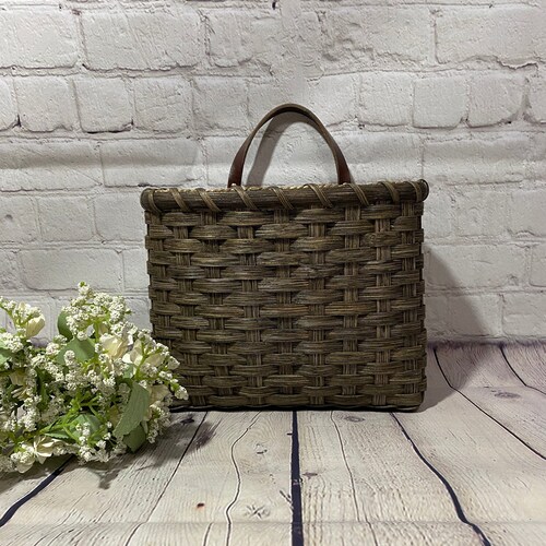 Mail Basket / Wall Basketpainted / Handwoven Basket / Etsy