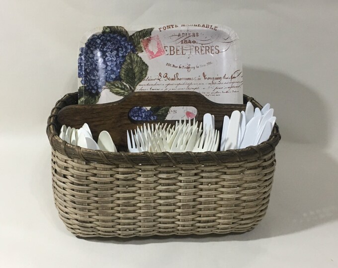 Paper Platesilverware Basket / Organizer Basket / Storage Etsy