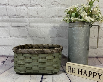 Napkin Basket-Fruit Basket-Bread Basket-Handwoven Basket-Square Basket-Rustic-Primitive