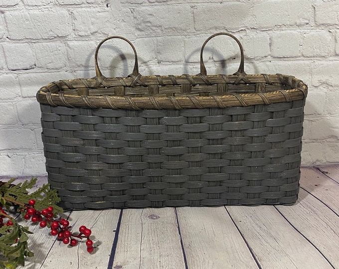 Large Wall Basketwall Decor Handwoven Basketprimitive Style Etsy