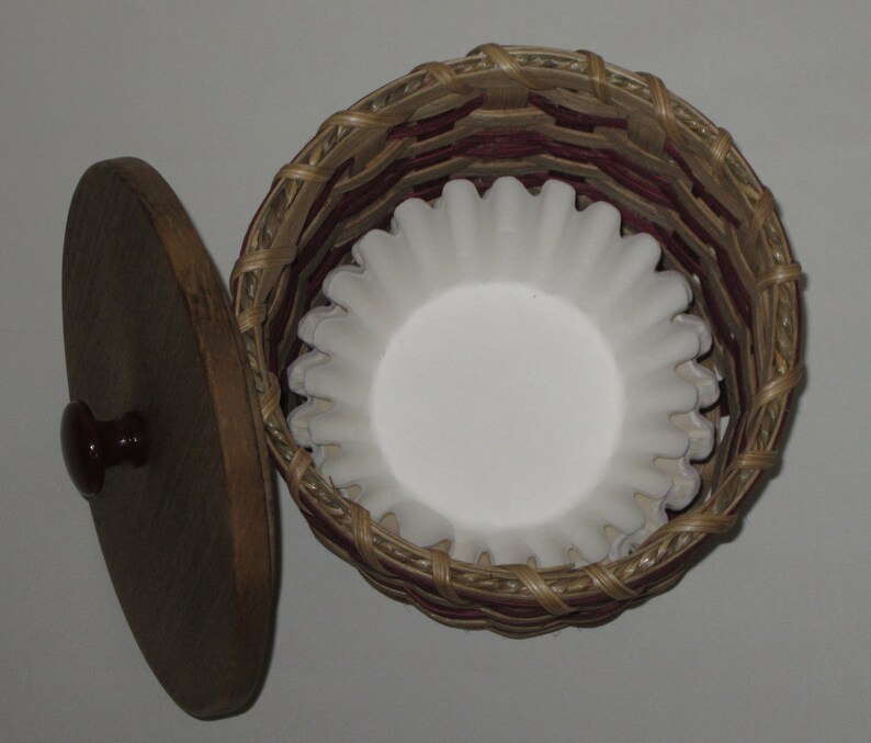 Lidded Toilet Paper Basket Single Roll Storage Basket Etsy