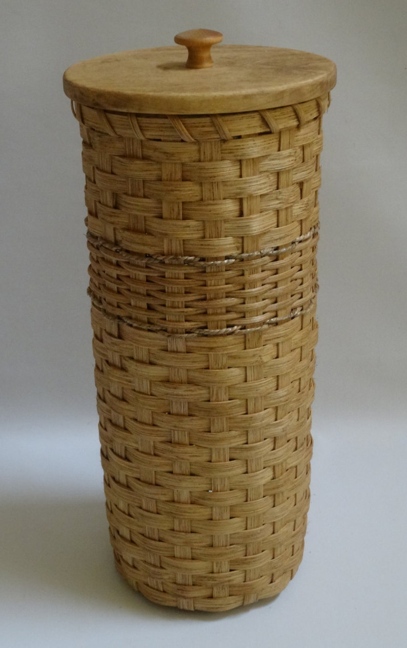 Toilet Paper Basket with Lid-Bathroom Tissue Basket-Tall ...